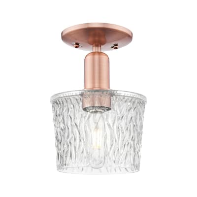 Innovations Lighting 716-1C-10-7 Niagara Semi-Flush Niagara 7" Wide