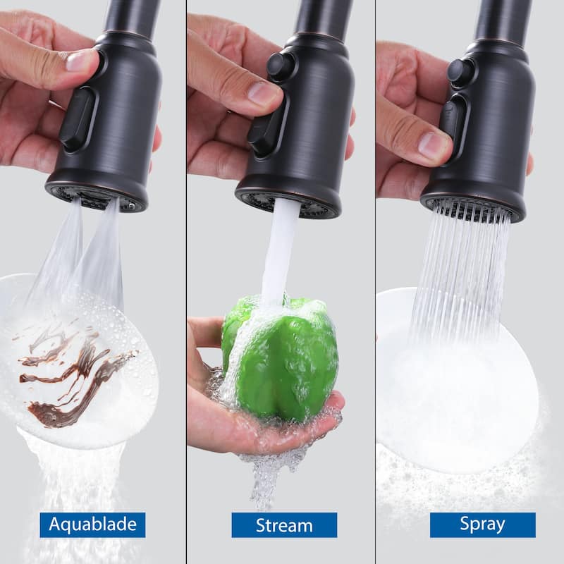Pull Down Kitchen Faucet Head Replacement with 9 Adapter Kit