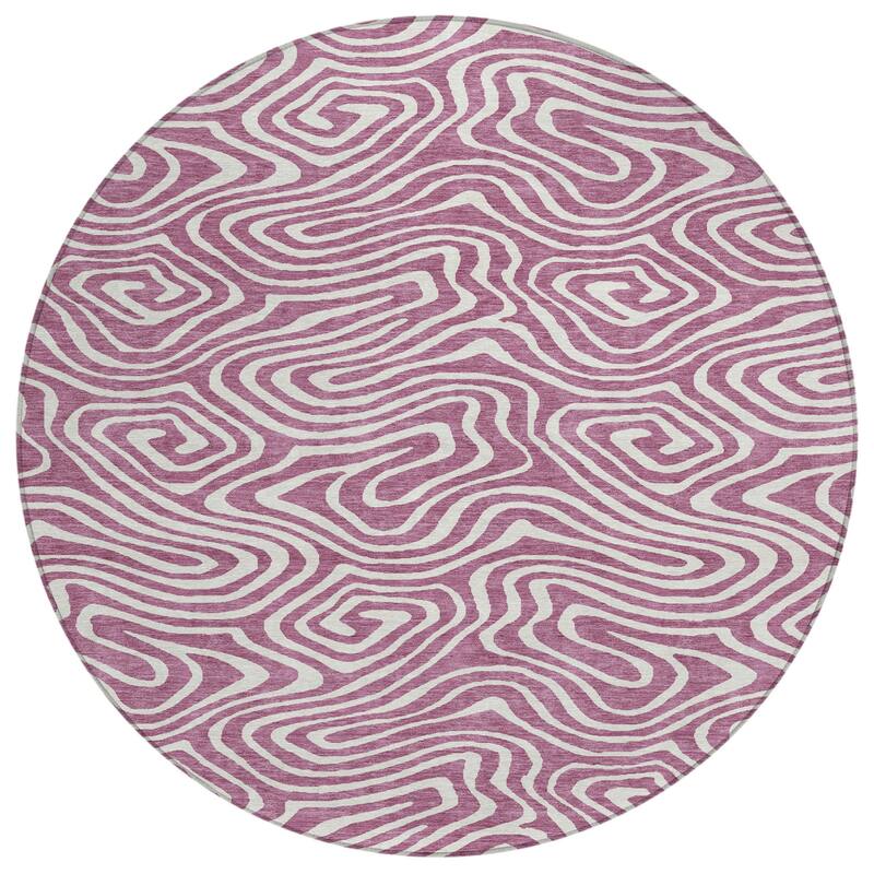 HomeRoots Abstract Transitional Rectangle Outdoor Rug