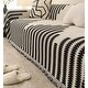 Simple Striped Chenille Anti Scratch Couch Cover, Soft Chenille Sofa Couch Cover, Solid Colour Non-Slip Sofa Covers, Washable Furniture Protector Couch Cover. (90*120cm/35.4*47.2in, Dark Grey