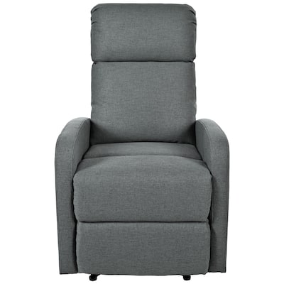 Roomfitters Modern Recliner Manual Recliner Home Theater Chair, Adjustable Recliner for Living Room, Charcoal