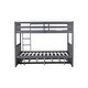 preview thumbnail 19 of 28, Full Over Full Rubber Wood Bunk Bed with Twin Size Trundle