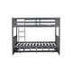 preview thumbnail 12 of 47, Rubber Wood 2 In 1 Full Over Full Bunk Bed with Twin Size Trundle,Convertible to 2 Full Size Beds