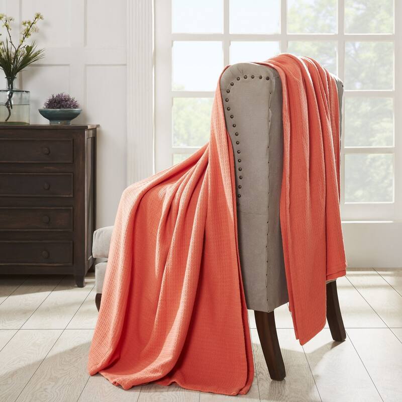 Superior Waffle Weave Honeycomb Knit Soft Cotton Blanket