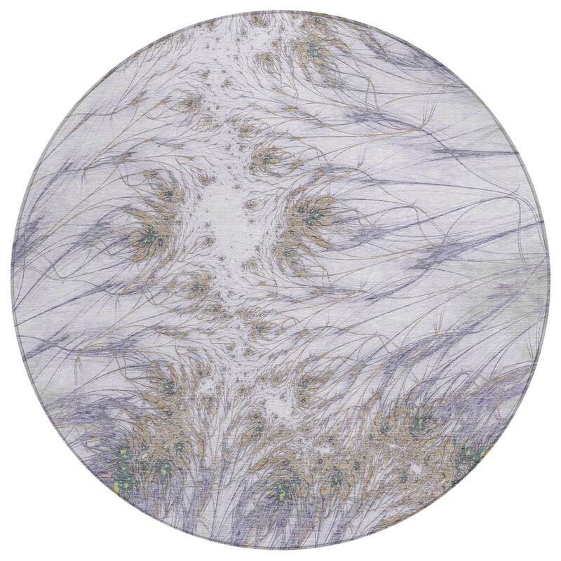 Machine Washable Indoor/ Outdoor Modern Cheraw Chantille Rug