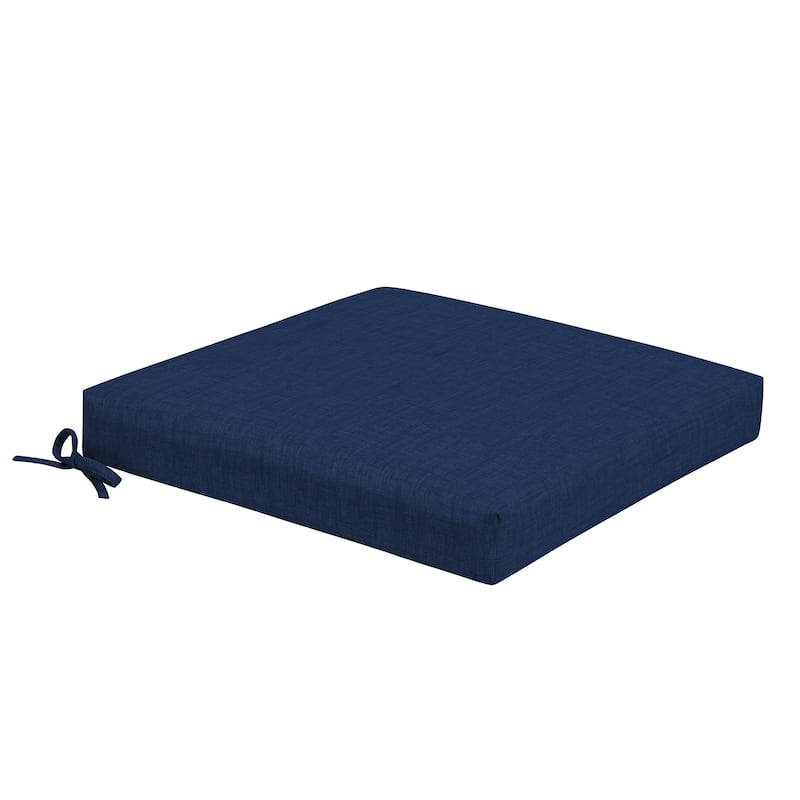 ARDEN Foam Outdoor Dining Seat Cushion, 19 x 19 - Sapphire Blue Leala