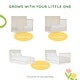preview thumbnail 6 of 4, SweetPea Baby Bayfield Convertible Crib - Glazed Brush White