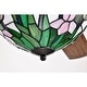 preview thumbnail 13 of 15, Warehouse of Tiffany Zaina 5-Blade Lighted Ceiling Fan 2-Tier Tiffany Style Glass