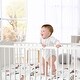 preview thumbnail 4 of 4, Sweet Jojo Designs Vintage Airplane Boy Satin Fitted Crib Sheet Yellow Orange Red White and Blue Airplanes Transportation Clouds