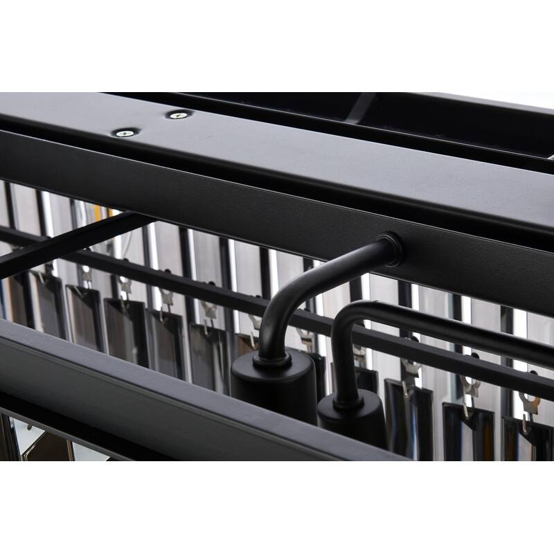 Royce Edge 12-Light Matte Black-Chandelier