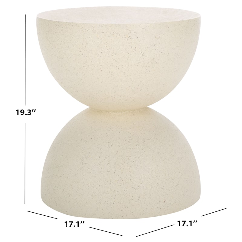 SAFAVIEH Austyn Hourglass Accent Table (Fully Assembled) - 17"W x 17"D x 19"H