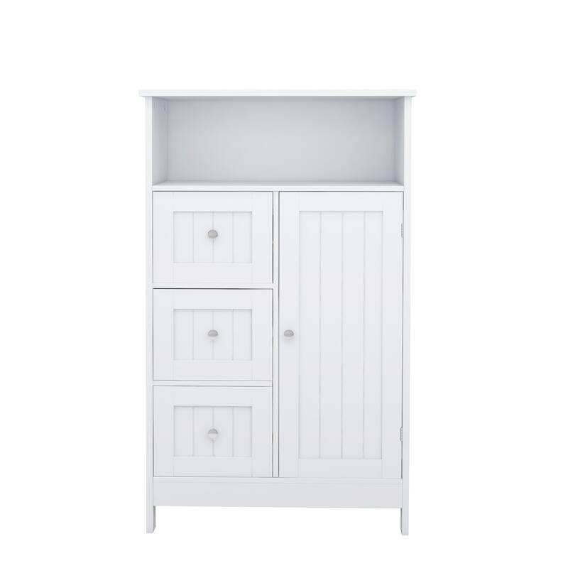 Bathroom Standing Storage Cabinet - White