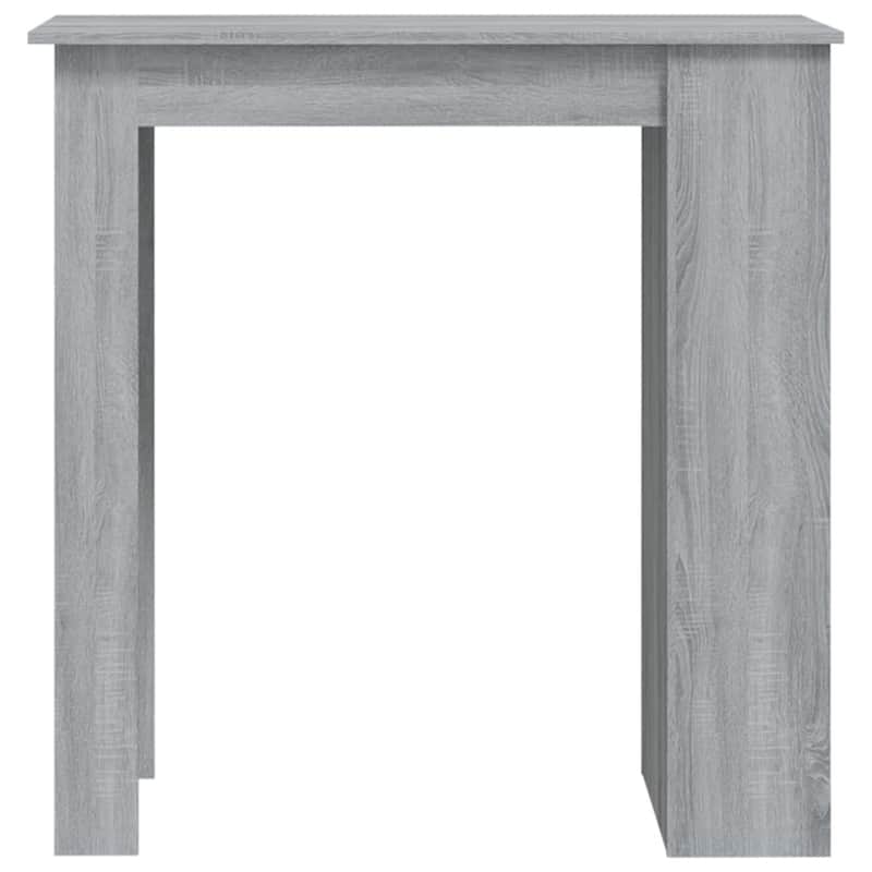 vidaXL Bar Table Kitchen Pub Bistro Table with Storage Rack Engineered Wood - 40.2" x 19.7" x 40.7"