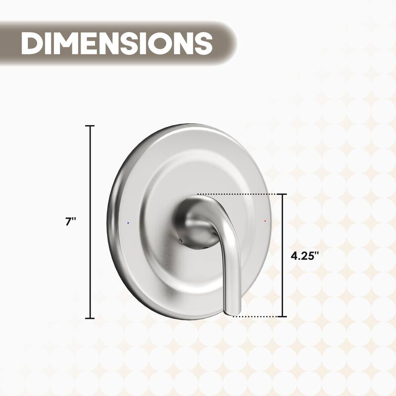 1-Handle Wall Mount Shower Valve Trim Kit for MOEN Tub/Shower Faucets (Valve Not Included)