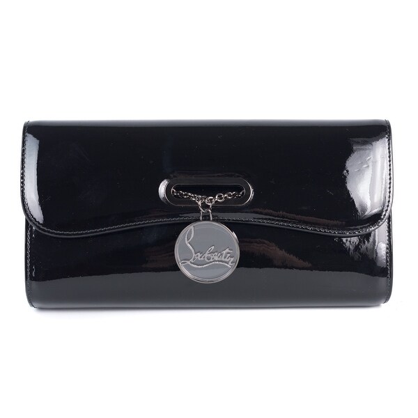 louboutin black clutch bag