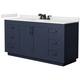 Option Dark Blue / White Quartz Top / Matte Black