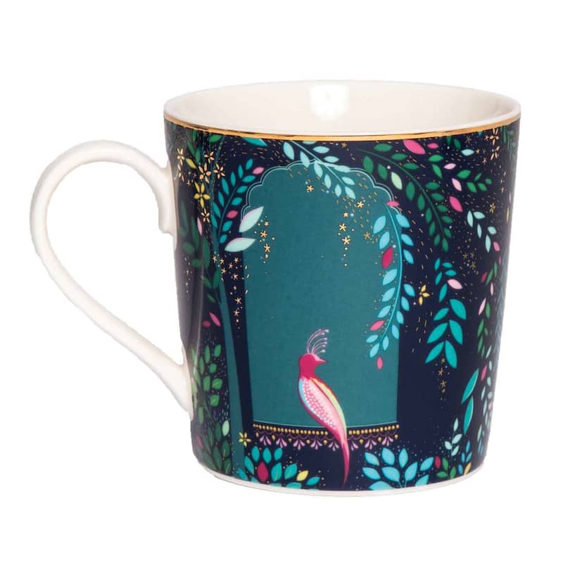 Sara Miller India Mugs - Set of 4 - 12 oz