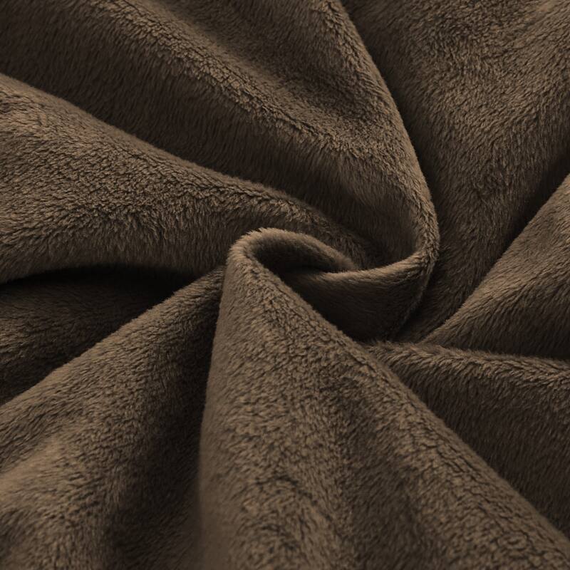 Dual-Side Fluffy Soft Comforter Set, Winter Plush Fuzzy Bedding Set