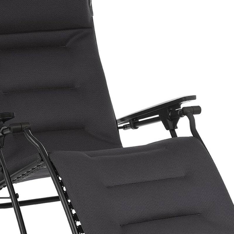 Outdoor Zero Gravity Chair Steel Frame with Removable Cushion