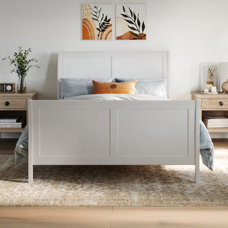 AFI Portland Foundation Bed with Matching Footboard