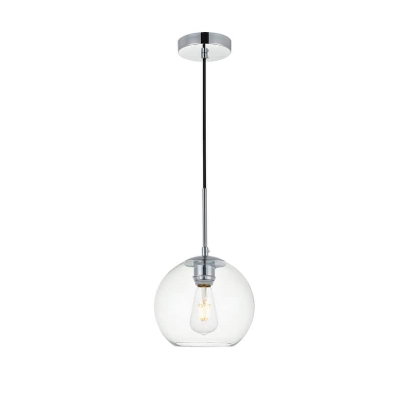 1-Light Pendant with 8 inch Clear Glass