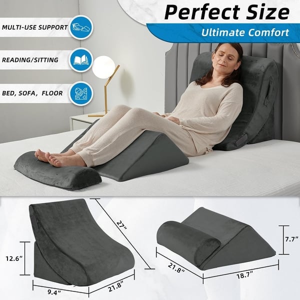 4PCS Orthopedic Bed Wedge Pillow Set On Sale Bed Bath & Beyond