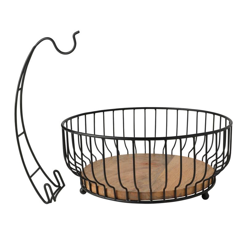 Mikasa Gourmet Basics Savannah Fruit Basket with Banana Hook