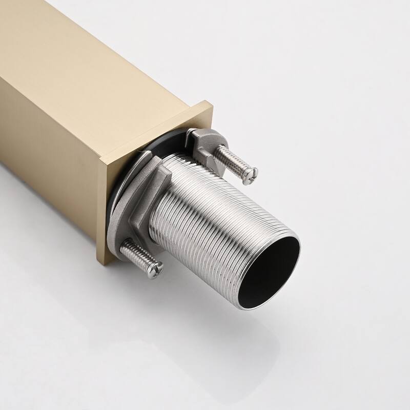 Modern Single Handle Bathroom Sink Faucet with Deck Plate and Drain Assembly, Fingerprint Resistant, Single Hole