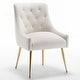 preview thumbnail 7 of 106, SEYNAR Modern Dining Chairs Set of 6, Velvet Accent Chair Tufted Back Armless Chair with Back Pull
