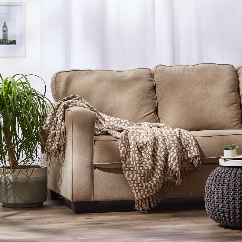 DII Stone Urban Check Throw