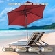 preview thumbnail 100 of 101, Autlaycil 7.5FT Solar Patio Umbrella with Base and Tilt,Crank
