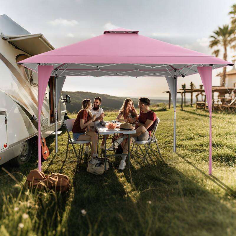 Pop up Gazebo with Portable Carrying Bag 8 Stakes and 4 Wind Ropes