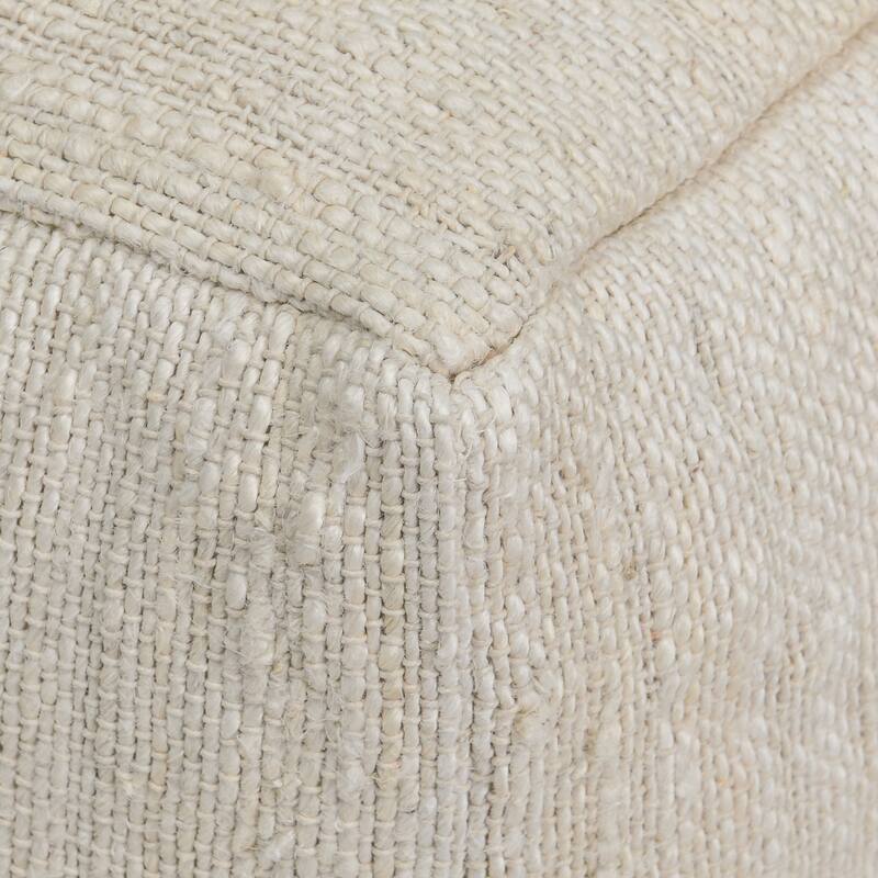 Villa by Classic Home Halter 22" Woven Jute Pouf