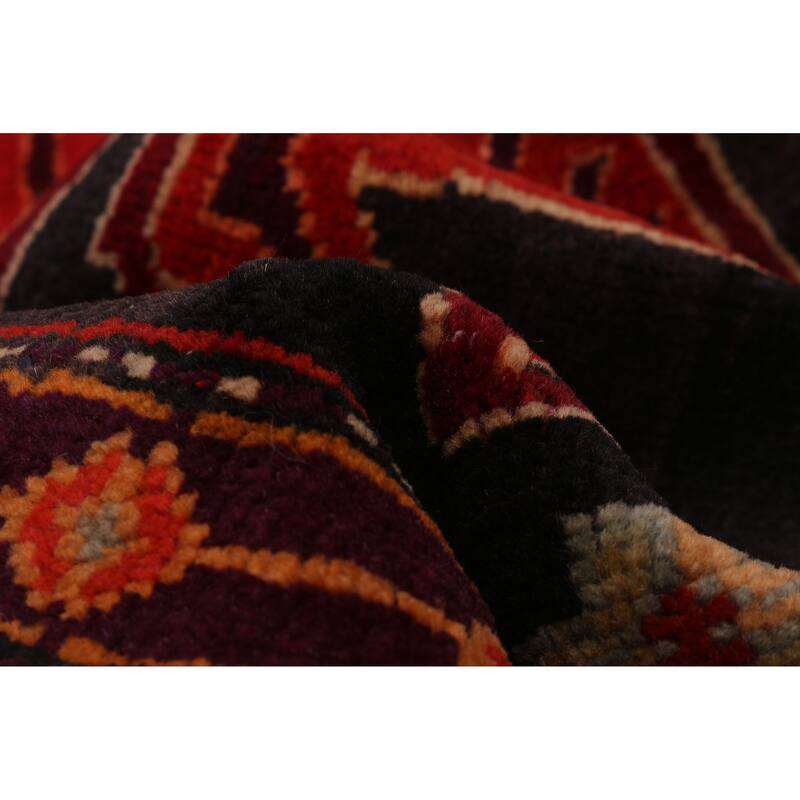 ECARPETGALLERY Hand-knotted Konya Anatolian Black, Red Wool Rug - 4'3 x 12'8