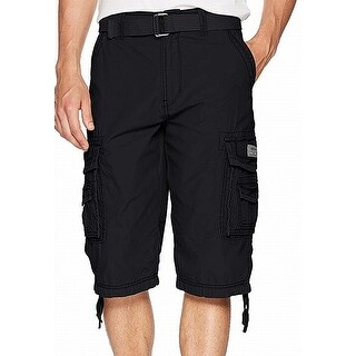 mens black cargo shorts size 44