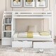 preview thumbnail 3 of 7, Twin over Full Bunk Bed with Drawers, Staircase, and Convertible Daybed Option