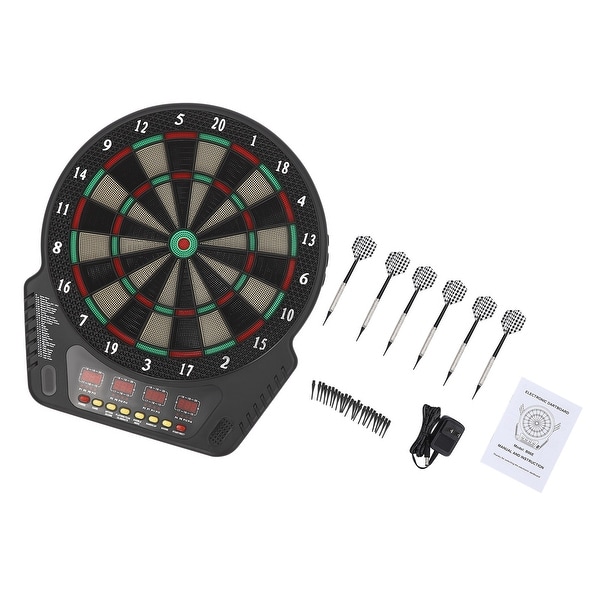 Electronic Dart Board with 6 Darts Innovative Dart Machine - Bed