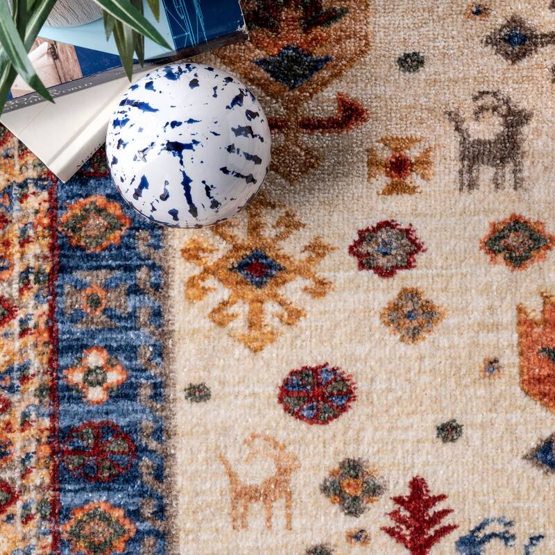Nuloom Romee Medallion Tasseled Area Rug