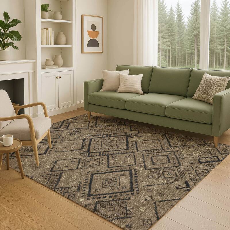 Machine Washable Indoor/ Outdoor Global Andes Chantille Rug