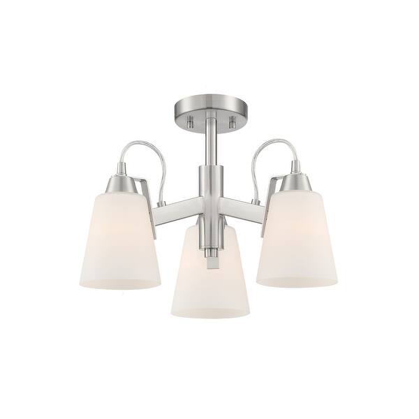 slide 1 of 1, Beckonridge - 3 Light Semi-Flush