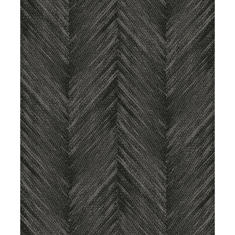 Seabrook Designs Otto Geometric Chevron Non-Woven Unpasted Wallpaper