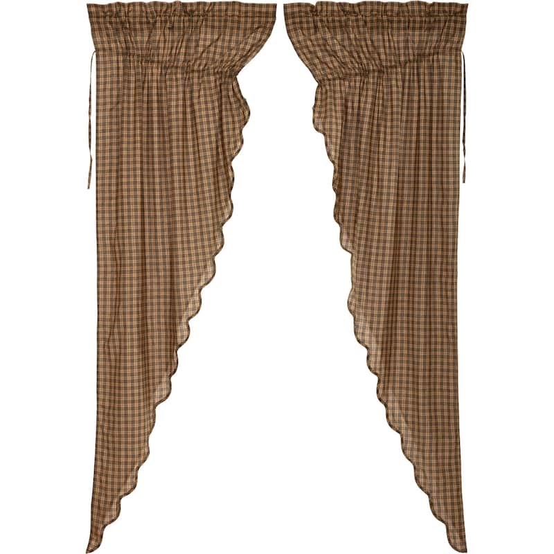 Cedar Ridge Prairie Long Panel Scalloped Set of 2 84x36x18 - Prairie Panel 84x36