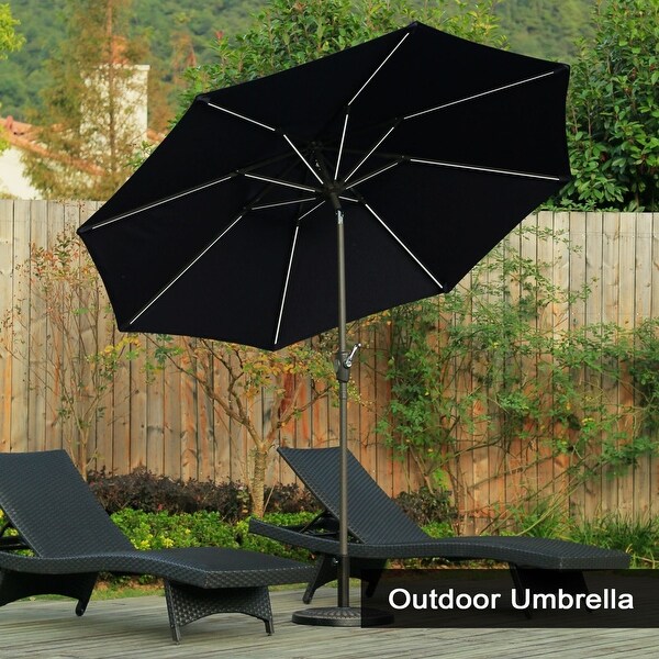 9 ft led patio umbrella