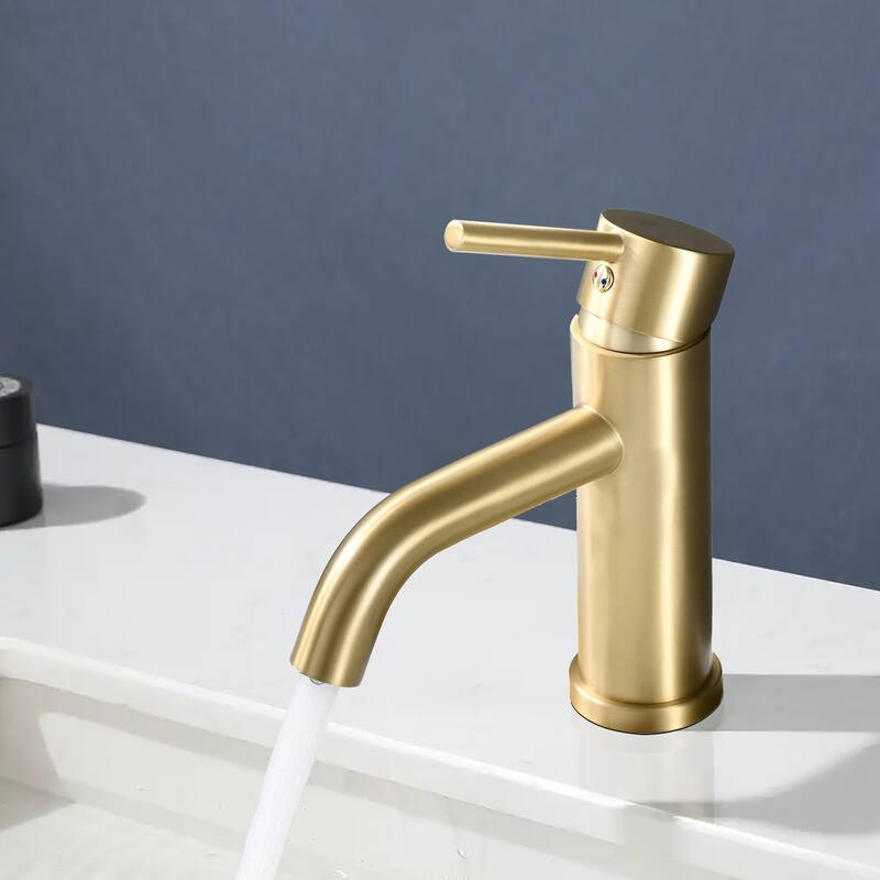 Topcraft Stainless Steel 6.7/12.2 Single Handle Single Hole Bathroom Sink Faucet