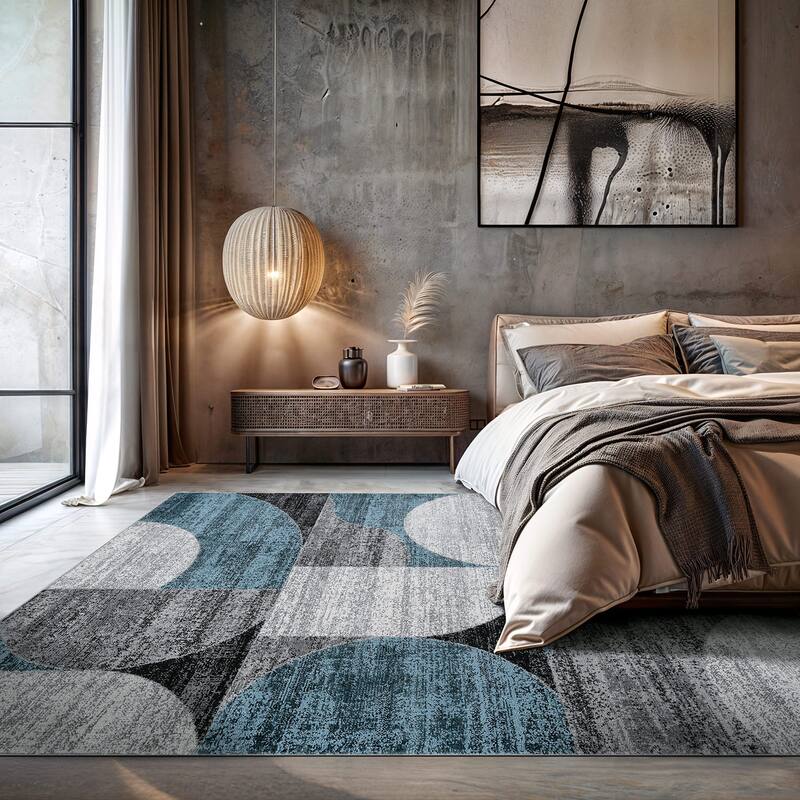 Modern Geometric Design Area Rug