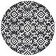 preview thumbnail 55 of 86, SAFAVIEH Handmade Blossom Linna Modern Floral Wool Rug 6' Round - Black/Ivory - Round