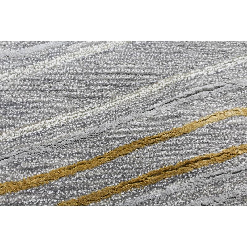 Bashian Makai Grey Contemporary Area Rug
