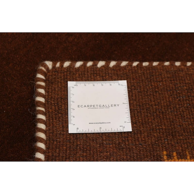 Kashkuli Gabbeh Brown Rug 2'7" x 11'3" - 2'7 x 11'3