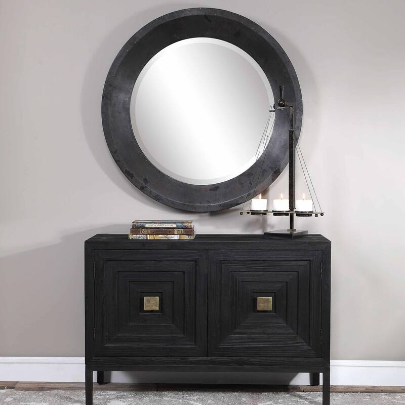 Uttermost Frazier Oversized 40" Round Industrial Style Porthole