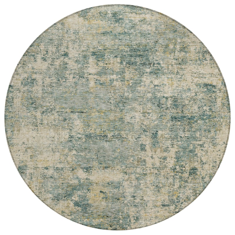 HomeRoots Abstract Transitional Rectangle Outdoor Rug